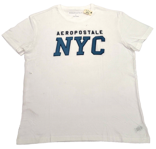 Aeropostale Men's T-shirt COLOR WHITE Size L ( NEW WITH ORIGINAL TAGS )