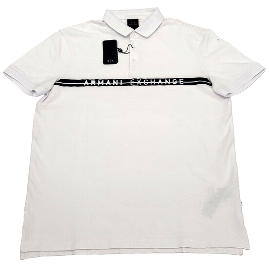 Armani Exchange Polo COLOR WHITE SIZE L (ORIGINAL WITH TAGS)