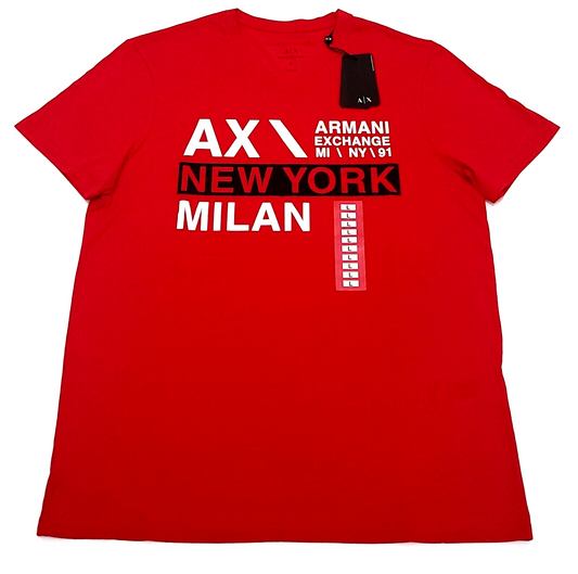 Armani Exchange T-shirt COLOR RED SIZE L (ORIGINAL WITH TAGS)