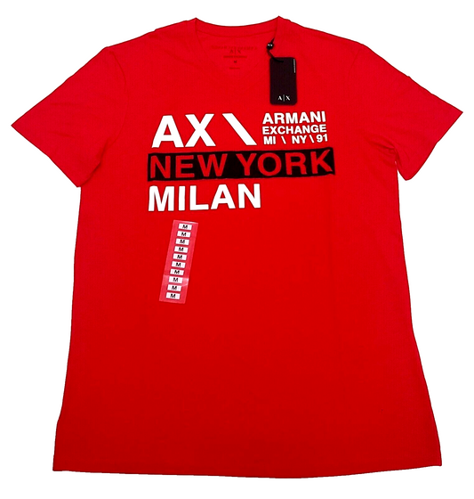 Armani Exchange T-shirt COLOR RED SIZE M (ORIGINAL WITH TAGS)