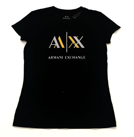 Armani Woman's T-shirts Color Black and Orange Size S (NEW WITH ORIGINAL TAGS)