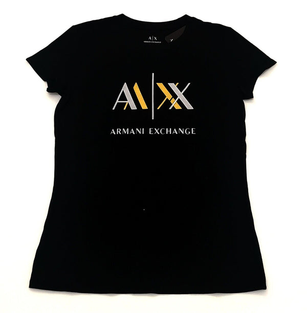 Armani Woman's T-shirts Color Black and Orange (NEW WITH ORIGINAL TAGS)