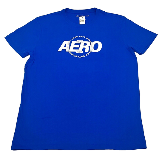 Aeropostale Men's T-shirt COLOR BLUE Size L ( NEW WITH ORIGINAL TAGS )