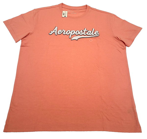 Camiseta Aeropostale Hombre COLOR PEACH BLISS Talla L ( NUEVA CON ETIQUETAS ORIGINALES )