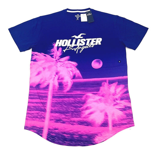 Hollister Men's T-shirts COLOR BLUE AND PINK Size M (NEW ORIGINAL WITH TAG)