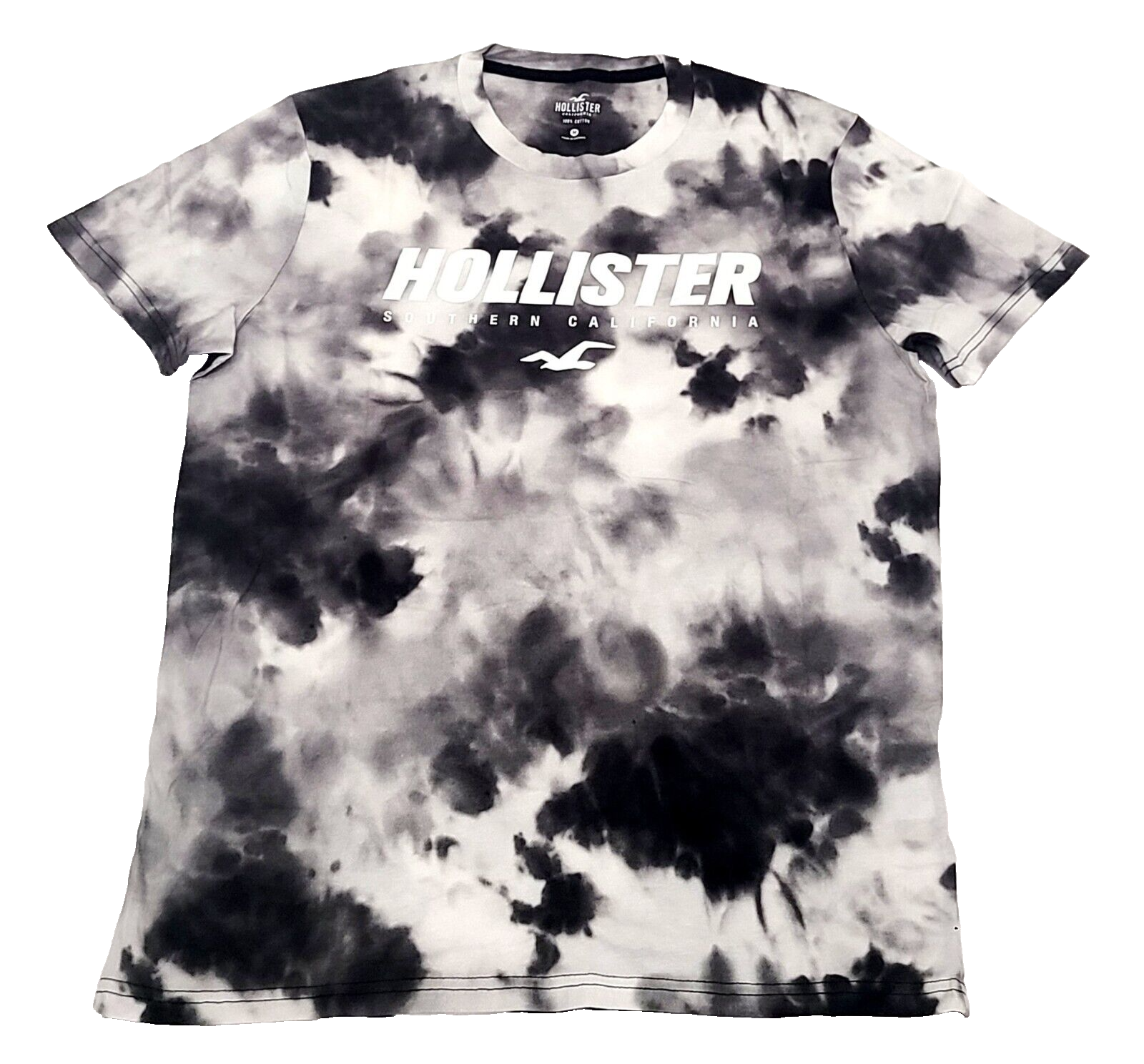 Hollister Men's T-shirts Color White & Black Size M (NEW ORIGINAL WITH TAGS)