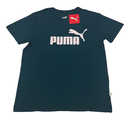 Puma Essentials T-Shirt Woman's Size M COLOR DARK GREEN (NEW WITH ORIGINAL TAGS)