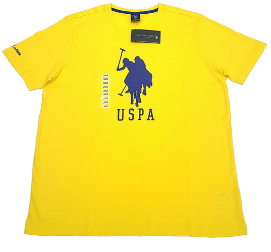 Us Polo Assn Men's T-shirt COLOR YELLOW Size L ( NEW WITH ORIGINAL TAGS )