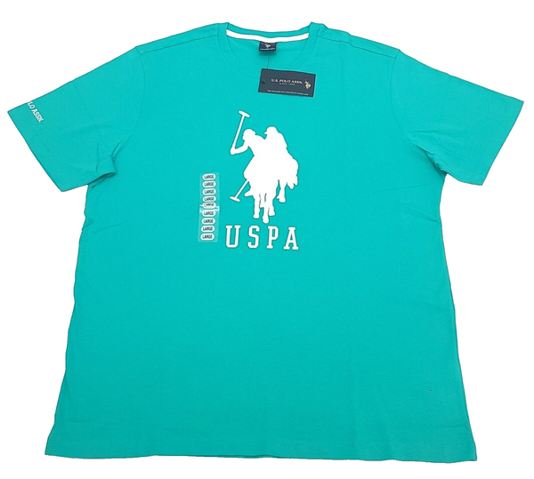 Camiseta Us Polo Assn Hombre COLOR VERDE CLARO Talla L ( NUEVA CON ETIQUETAS ORIGINALES )