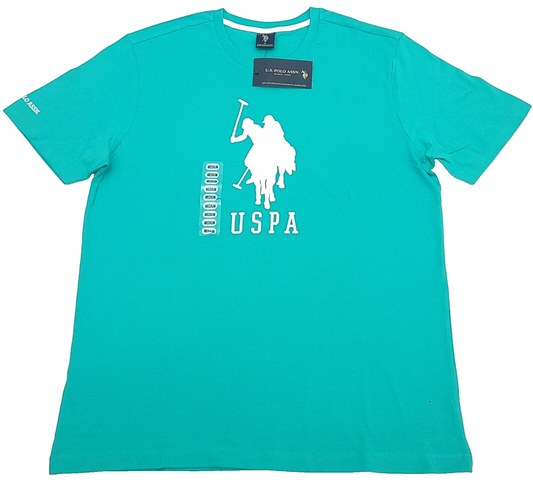 Us Polo Assn Men's T-shirt COLOR GREEN LIGHT Size M ( NEW WITH ORIGINAL TAGS )