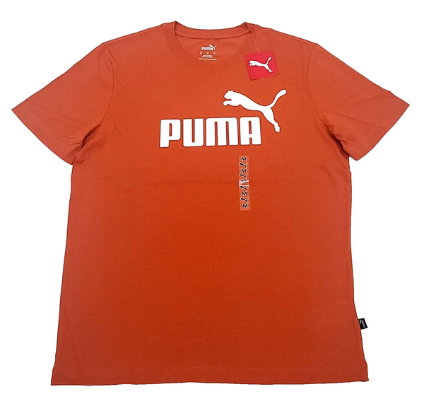Camiseta Puma Essentials TALLA M.COLOR NARANJA Y BLANCO ( NUEVA CON ETIQUETAS ORIGINALES )