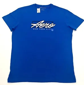 Aeropostale Men's T-shirt COLOR BLUE Size L ( NEW WITH ORIGINAL TAGS )