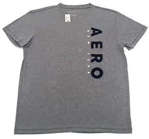 Camiseta Aeropostale Hombre COLOR GRIS Talla L ( NUEVA CON ETIQUETAS ORIGINALES )