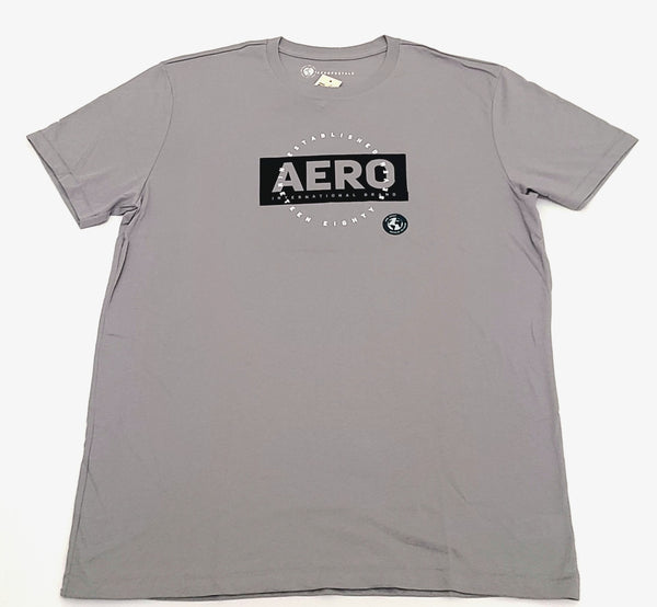 Camiseta Aeropostale Hombre COLOR GRIS Talla M ( NUEVA CON ETIQUETAS ORIGINALES )