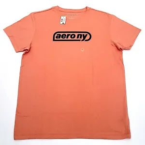Camiseta Aeropostale Hombre COLOR CORAL NARANJA Talla L ( NUEVA CON ETIQUETAS ORIGINALES )