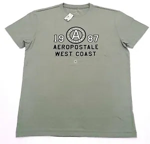 Camiseta Aeropostale Hombre Color VERDE Talla M ( NUEVA CON ETIQUETAS ORIGINALES )