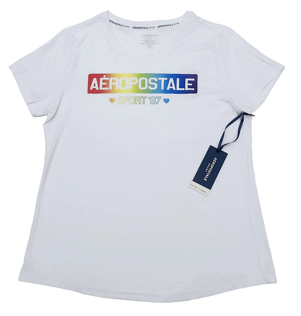 Aeropostale Woman's T-shirt Color White Size L ( NEW WITH ORIGINAL TAGS )