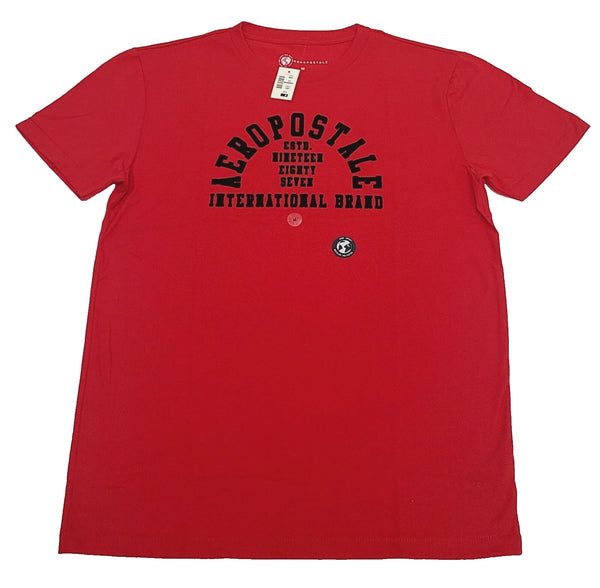 Camiseta Aeropostale Hombre COLOR ROJO Talla M ( NUEVA CON ETIQUETAS ORIGINALES )
