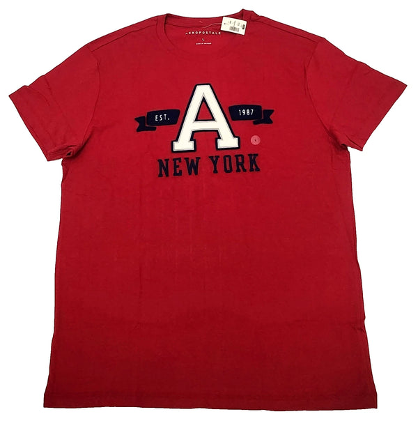 Aeropostale Men's T-shirt Color Red Size L ( NEW WITH ORIGINAL TAGS )