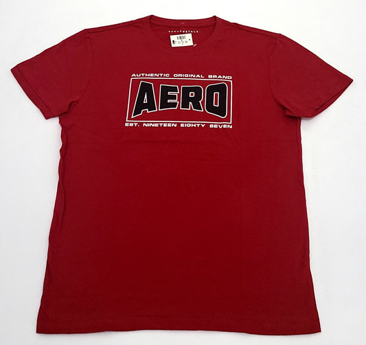 Aeropostale Men's T-shirt COLOR RED Size L ( NEW WITH ORIGINAL TAGS )