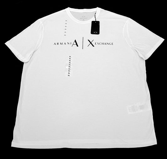 Armani Exchange T-shirt COLOR WHITE AND BLACK SIZE XL (ORIGINAL WITH TAGS)