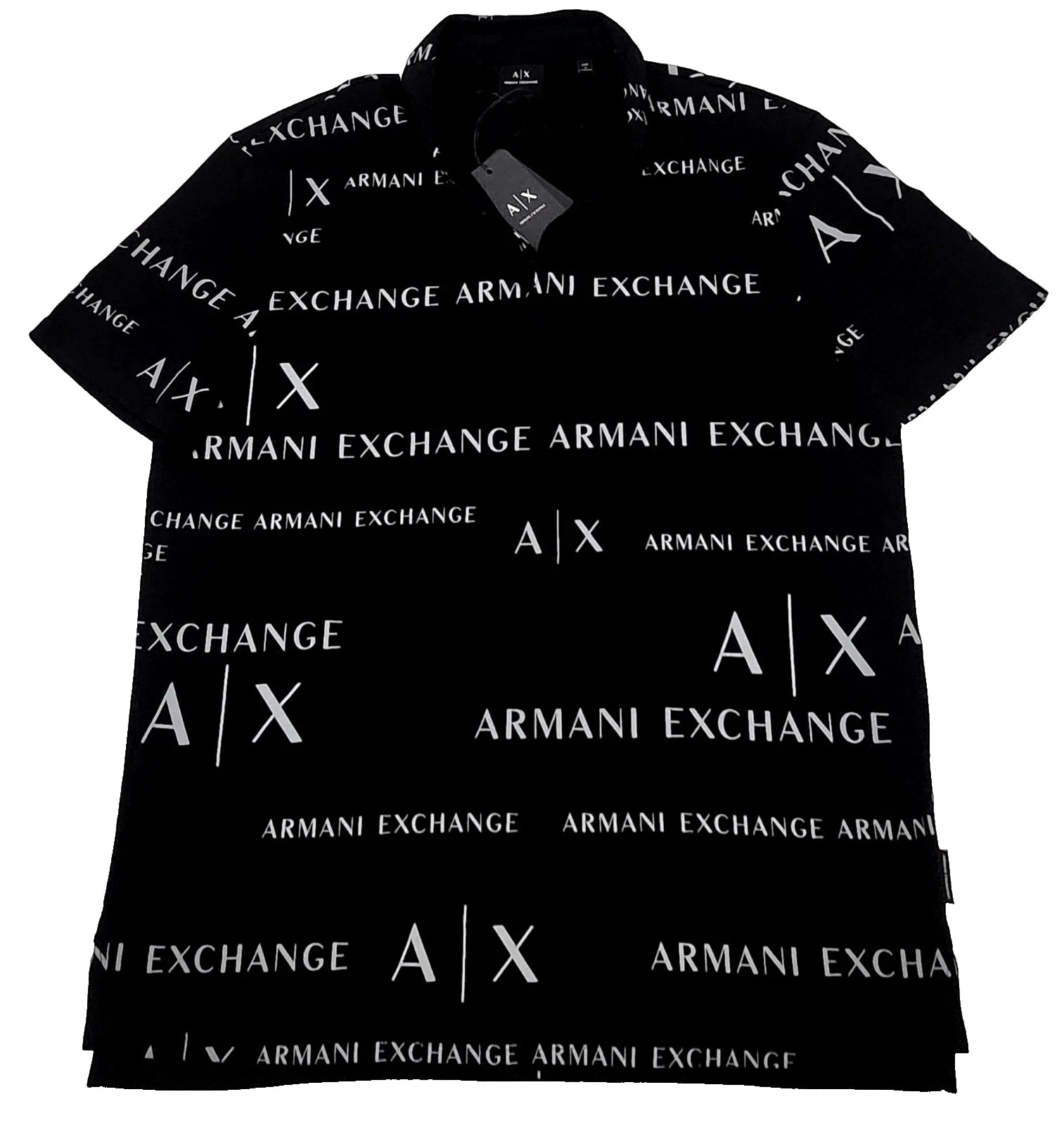 Armani Exchange Polo Color Black  ( NEW ORIGINAL WITH TAGS)