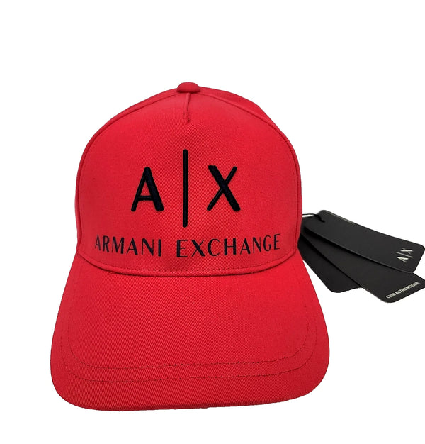 Armani Exchange Caps Hats Color Red Size Adult (NEW WITH ORIGINAL TAGS)