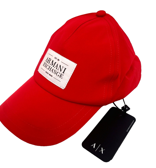 Armani Exchange Caps Hats COLOR RED (ORIGINAL WITH TAGS)