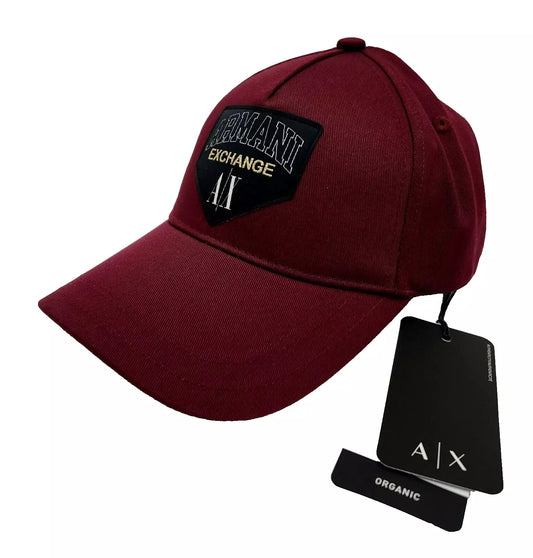 Armani Exchange Caps Hats Color Red Wine (ORIGINAL NEW WITH TAGS)