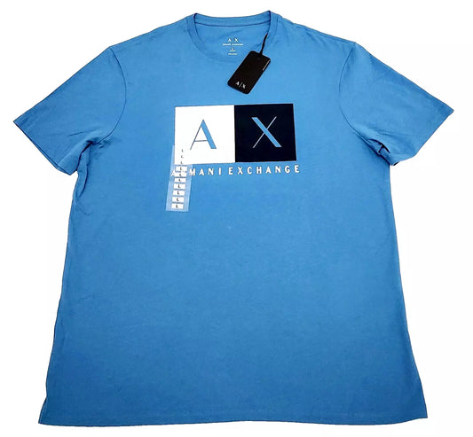 Armani Exchange T-shirt Men's Color Light Blue Size L (NEW ORIGINAL WITH TAGS)