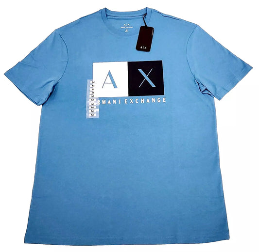 Armani Exchange T-shirt Men's Color Light Blue Size M (NEW ORIGINAL WITH TAGS)