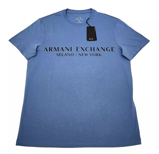 Armani Exchange T-shirt Men's Color Light Blue Size M (NEW ORIGINAL WITH TAGS)