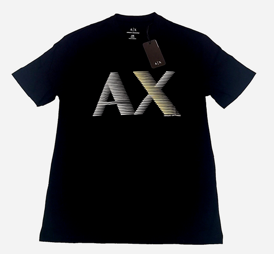 Armani Exchange T-shirt COLOR BLACK AND GOLD SIZE XS (ORIGINAL WITH TAGS)