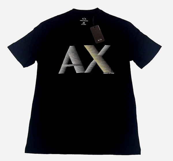 Camiseta Armani Exchange COLOR NEGRO Y DORADO TALLA XS (ORIGINAL CON ETIQUETAS)