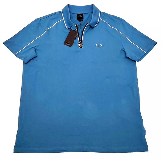 Armani Exchange Polo Color Blue Size XL ( NEW ORIGINAL WITH TAGS)