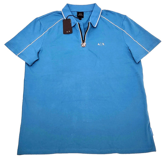 Armani Exchange Polo Color Blue Size L (NEW ORIGINAL WITH TAGS)