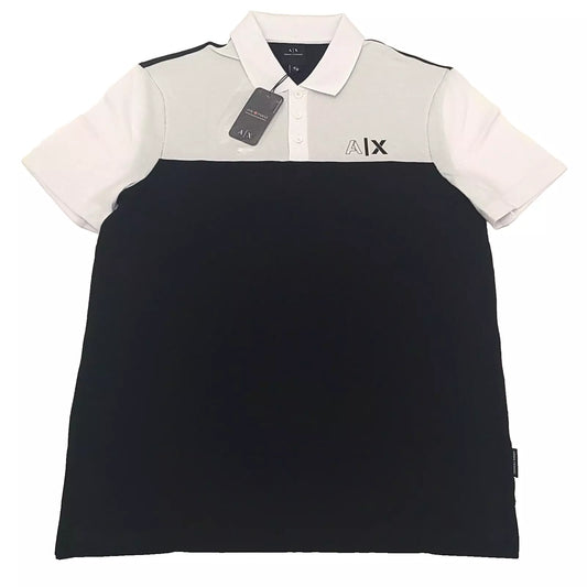 Armani Exchange Polo COLOR WHITE AND BLACK SIZE L (ORIGINAL WITH TAGS)