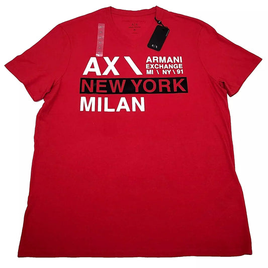 Armani Exchange T-shirt Color Red Size XL (ORIGINAL WITH TAGS)