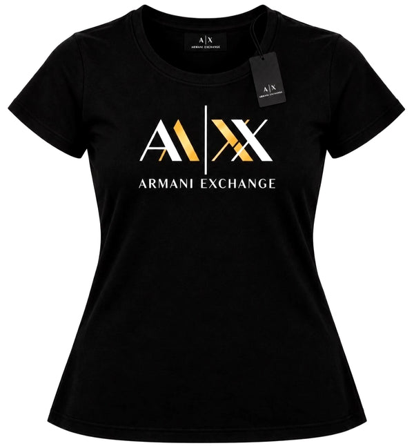 Armani Woman's T-shirts Color Black Size S NEW WITH ORIGINAL TAGS