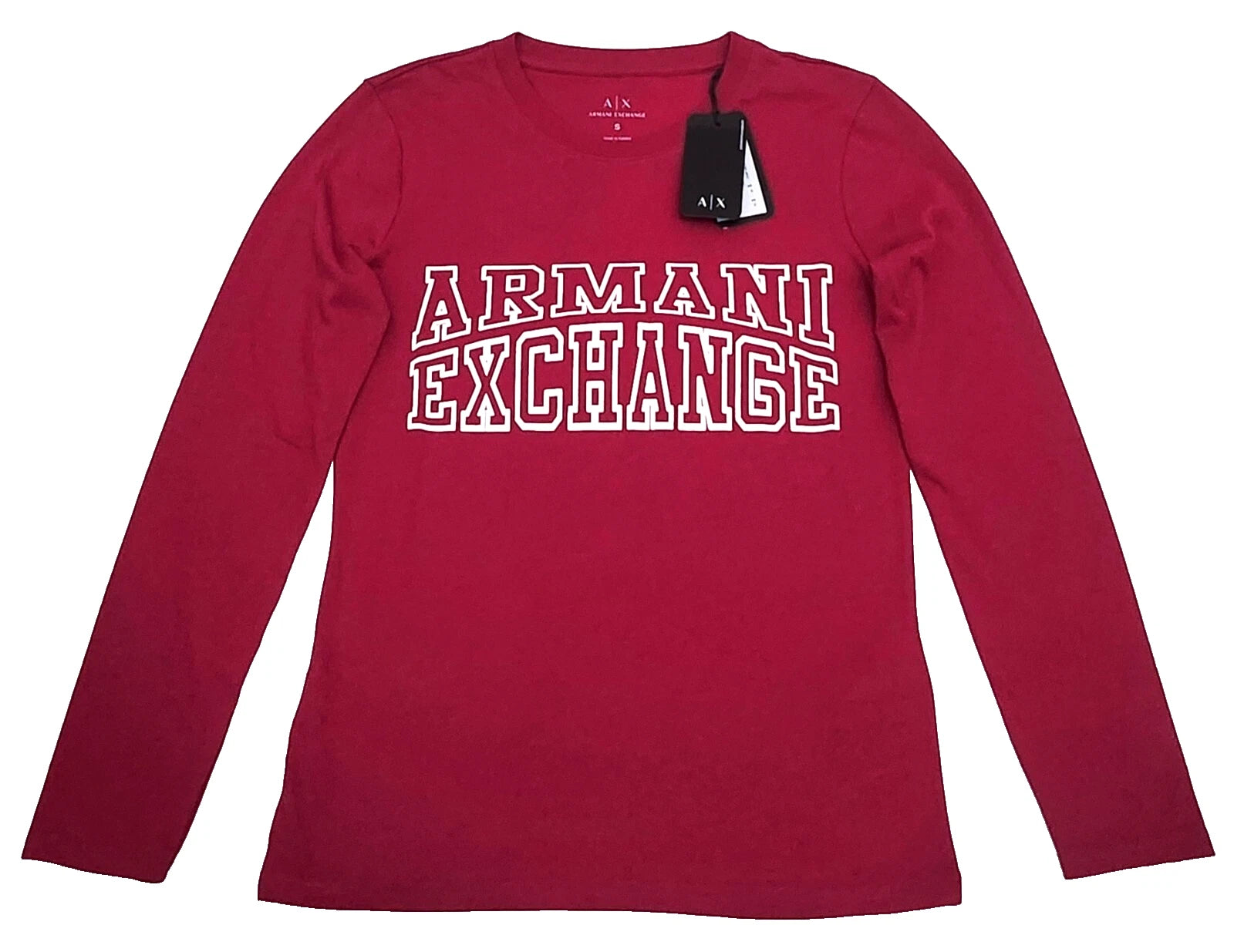 Armani Exchange Shirt Women Long Sleeve Color Red Size S (Original with tags)