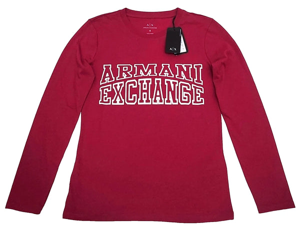 Armani Exchange Shirt Women Long Sleeve Color Red Size S (Original with tags)