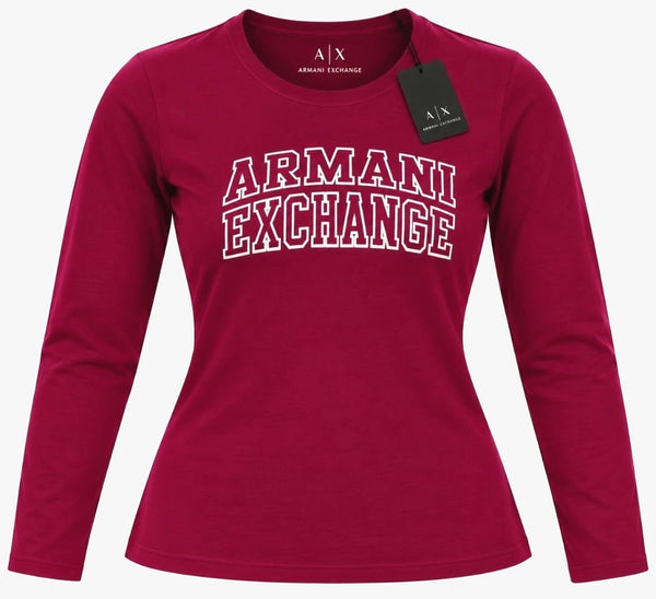 Armani Exchange Shirt Women Long Sleeve Color Red Size S (Original with tags)