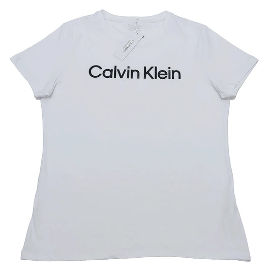 Calvin Klein T-shirt Woman's Color White Size L (NEW ORIGINAL WITH TAGS)