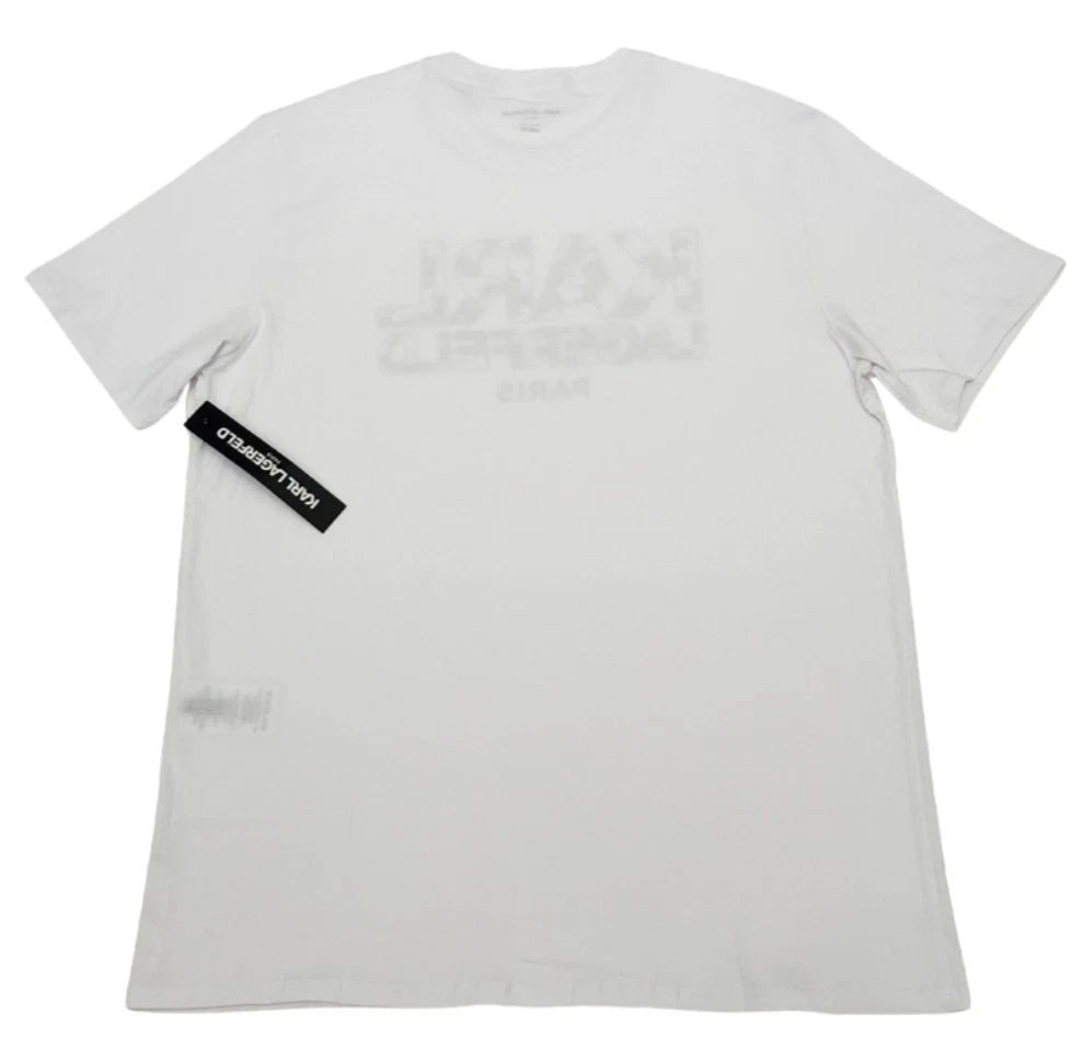Karl Lagerfeld Men's T-shirt Size Large Color White (NEW WITH ORIGINAL TAGS)