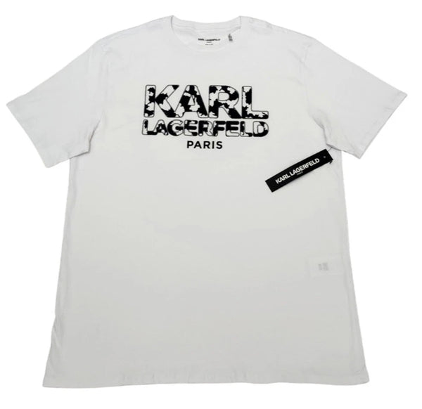 Karl Lagerfeld Men's T-shirt Size Large Color White (NEW WITH ORIGINAL TAGS)