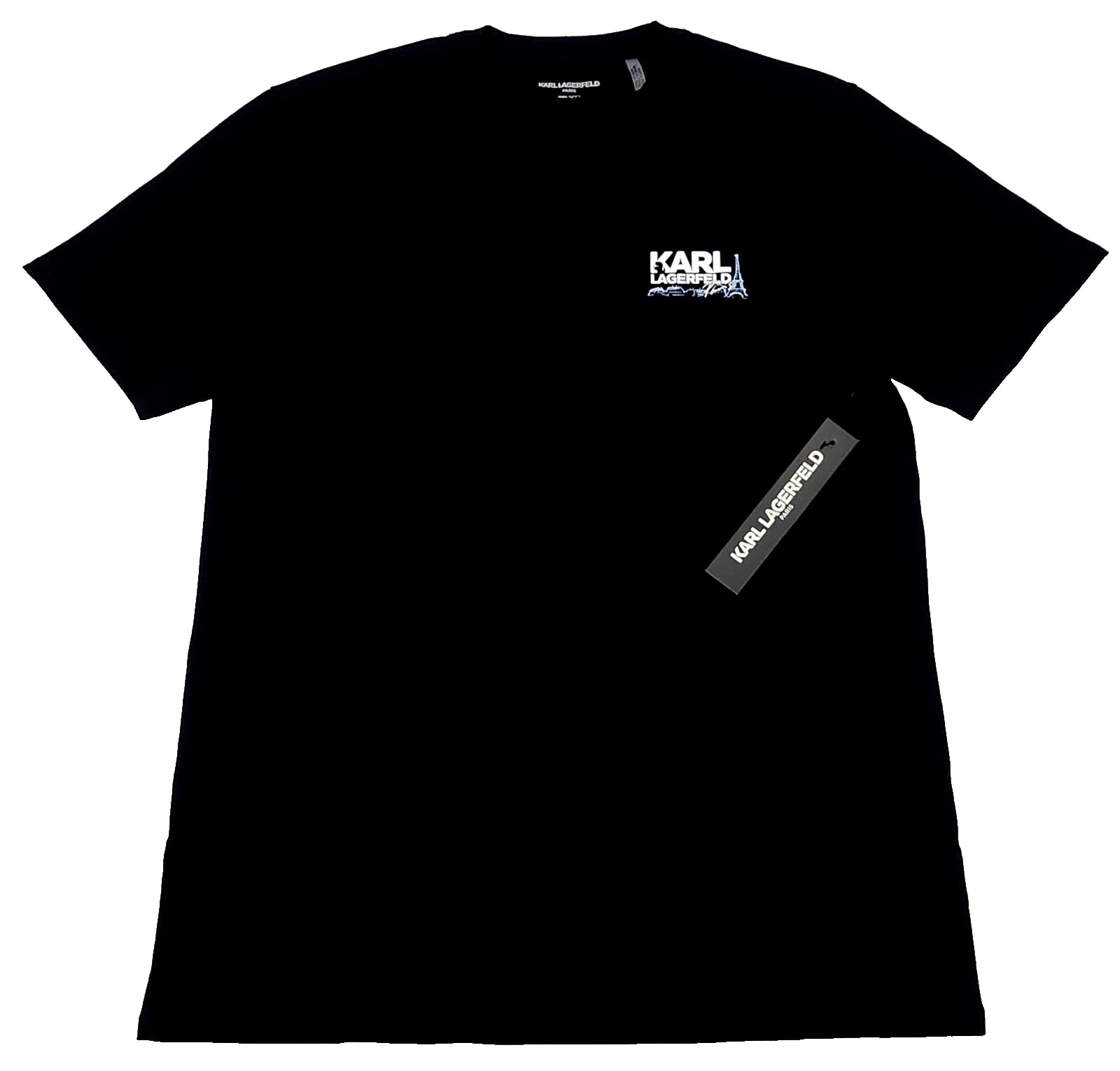Karl Lagerfeld Men's T-shirt Size Large Color Black (NEW WITH ORIGINAL TAGS)