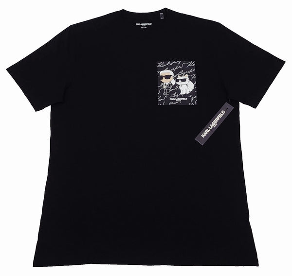 Karl Lagerfeld Men's T-shirt Size Large Color Black (NEW WITH ORIGINAL TAGS)