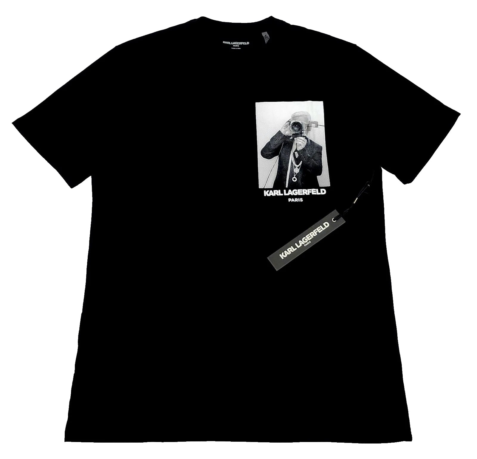 Karl Lagerfeld Men's T-shirt Size Medium Color Black (NEW WITH ORIGINAL TAGS)