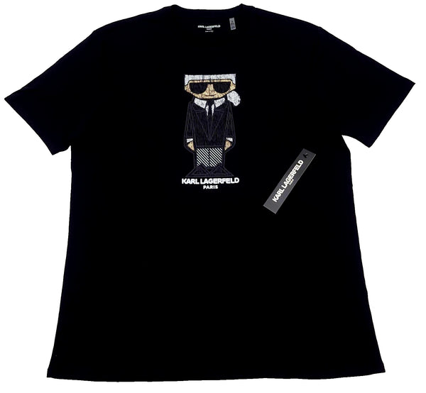 Karl Lagerfeld Men's T-shirt Size Large Color Black (NEW WITH ORIGINAL TAGS)