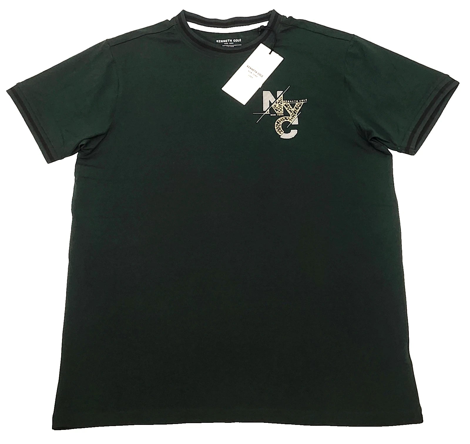 Kenneth Cole T-shirt Men's Color Green Size M (NEW ORIGINAL WITH TAGS)
